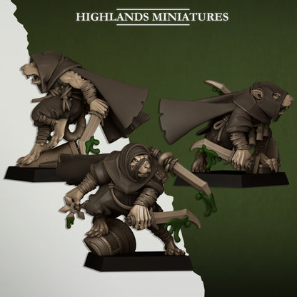 Sewer Vermin Assassins ( 3 Miniaturen )
