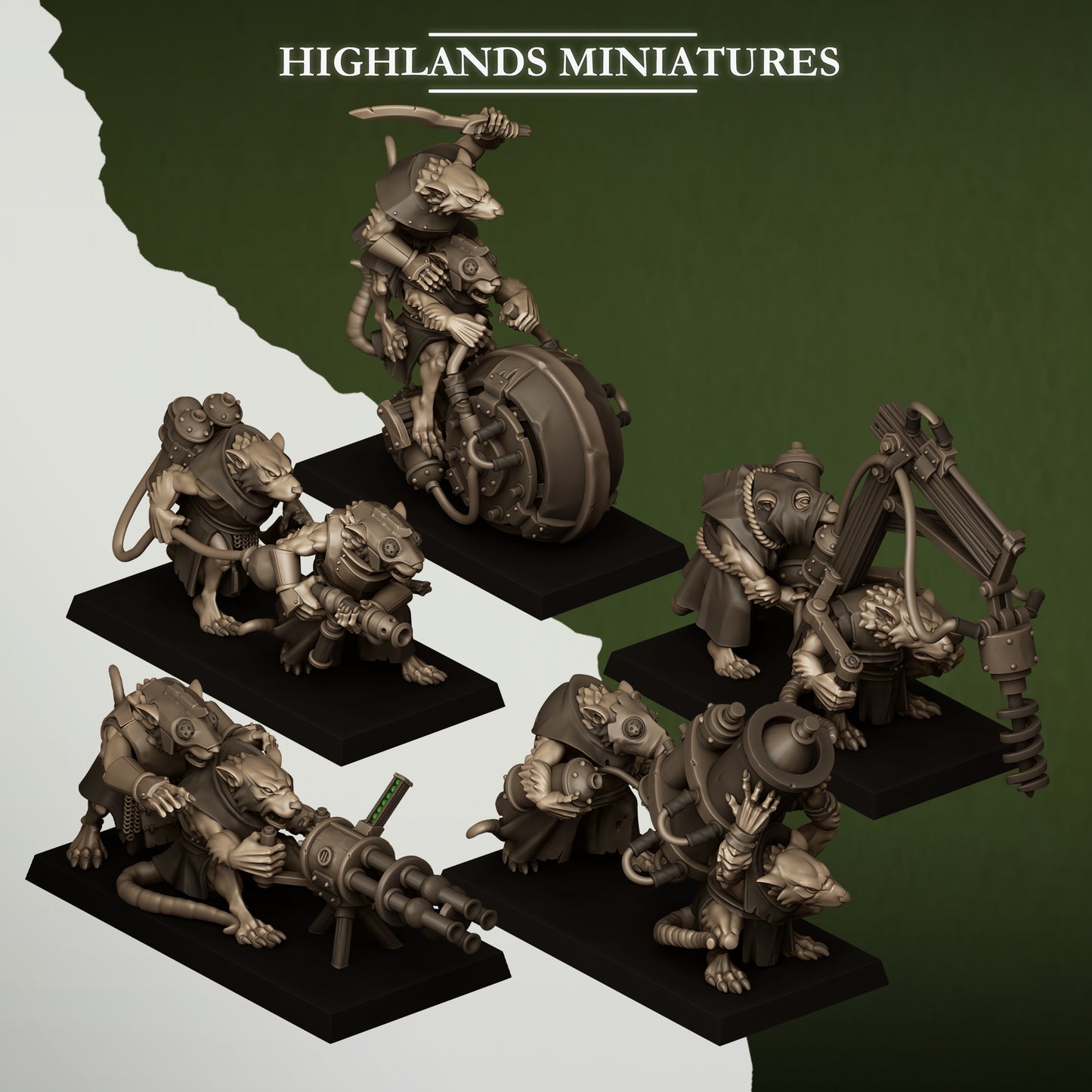 Sewer Vermin Heavy Weapons ( 5 Miniaturen )
