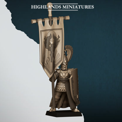 Aegean Elf with Banner ( 2 Miniaturen )