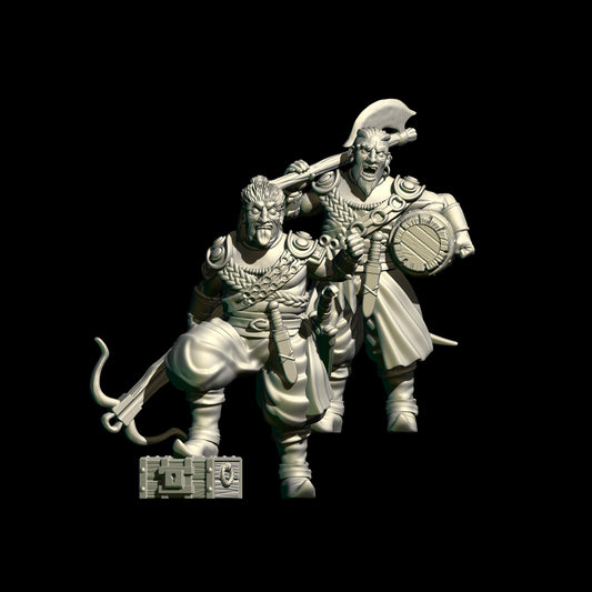 Southron Sea Raiders Captain and Second ( 2 Miniaturen )