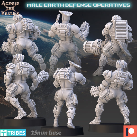 Male Earth Defense Operatives ( 6 Miniaturen )
