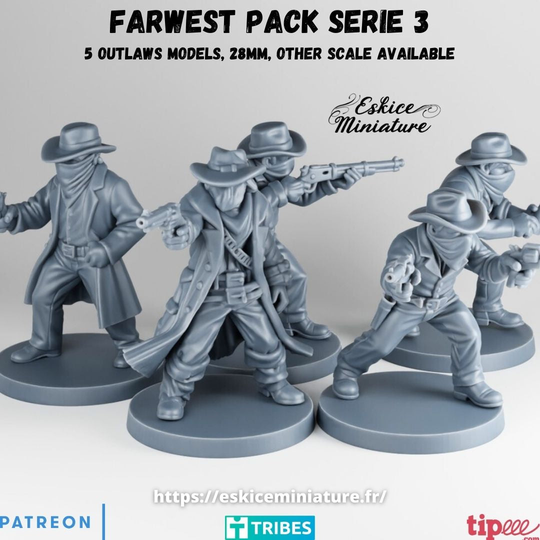 Farwest Outlaws ( 5 Miniaturen )