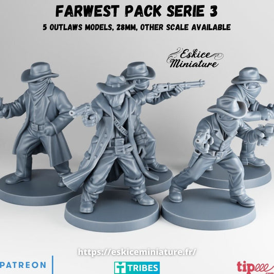 Farwest Outlaws ( 5 Miniaturen )