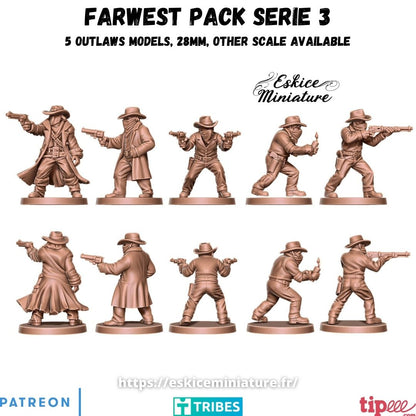 Farwest Outlaws ( 5 Miniaturen )