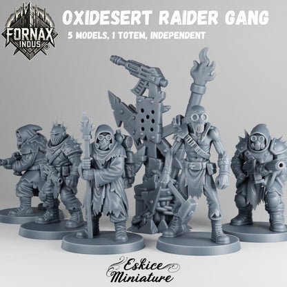 Oxydesert Raiders + Totem  ( 5 Miniaturen )