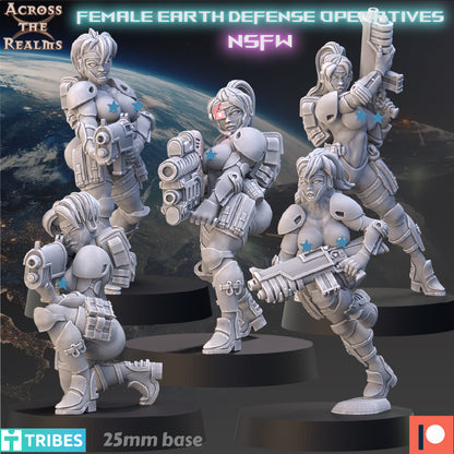 Female Earth Defense Operatives ( 5 Miniaturen )