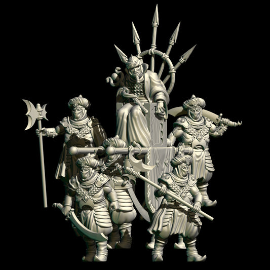Merchant Lord and Guards ( 5 Miniaturen )
