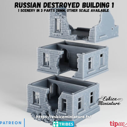 Ruined Eastern-Front Building (3Pcs)