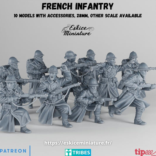 French infantry ( 10 Miniaturen )