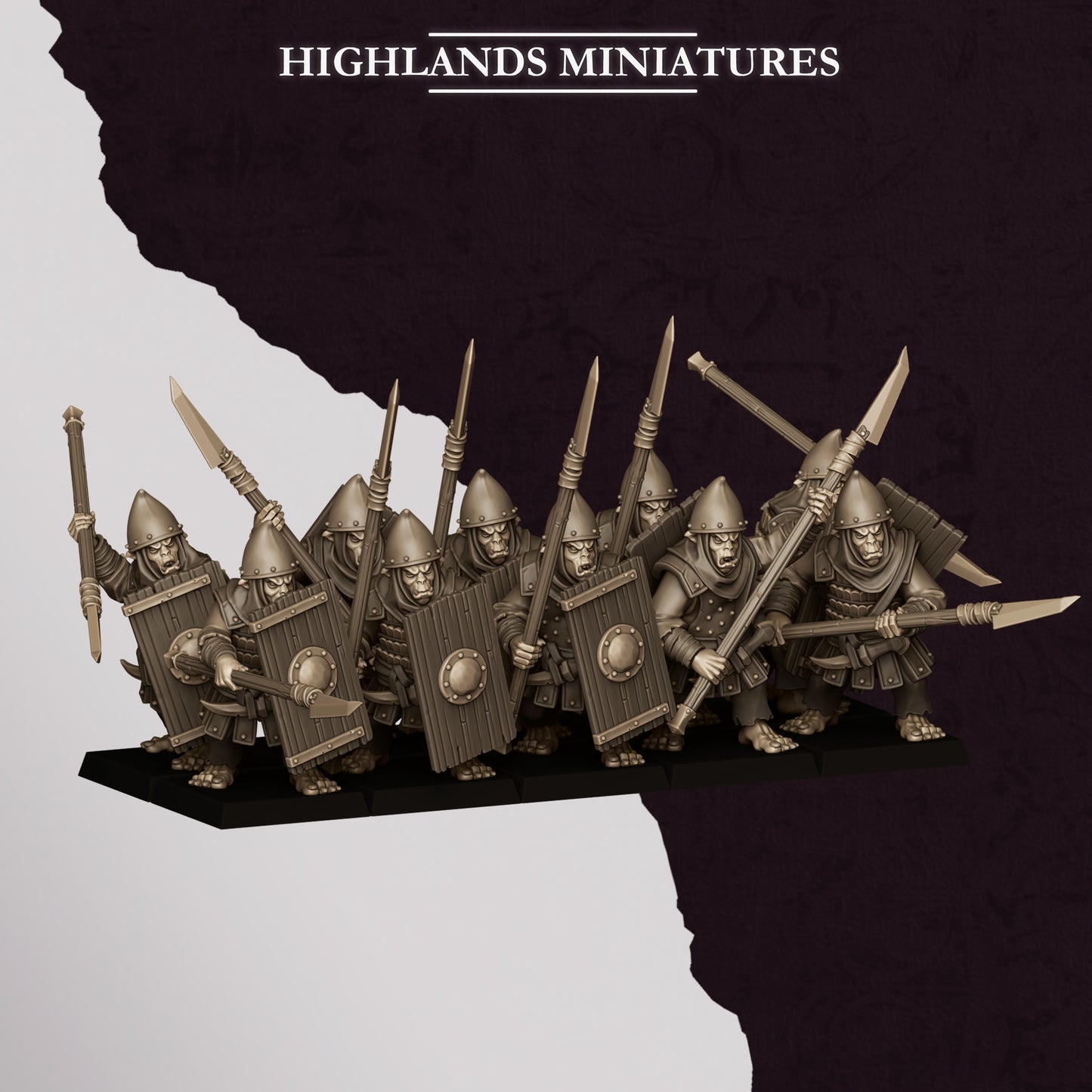 Hobgoblin Spearmen ( 6 Miniaturen )