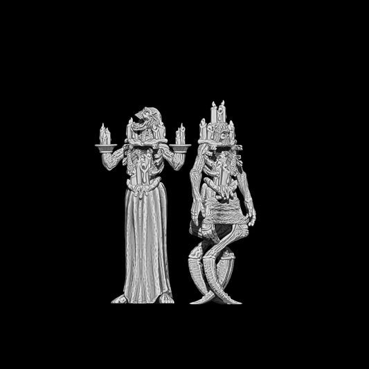 Candle bearers  ( 2 Miniaturen )