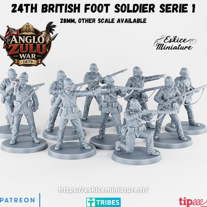 British Infantry, 24th Foot ( 10 Miniaturen )