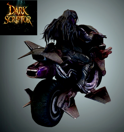 Raven Army - Sci-Fi Biker Girl & Gunship Bike