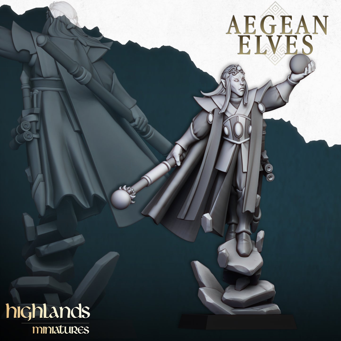 Aegean Elves Mage ( 2 Miniaturen )