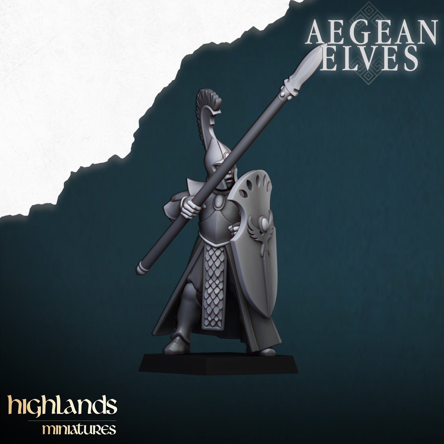 Aegean Elves Spearman Core Units ( 8 Miniaturen )