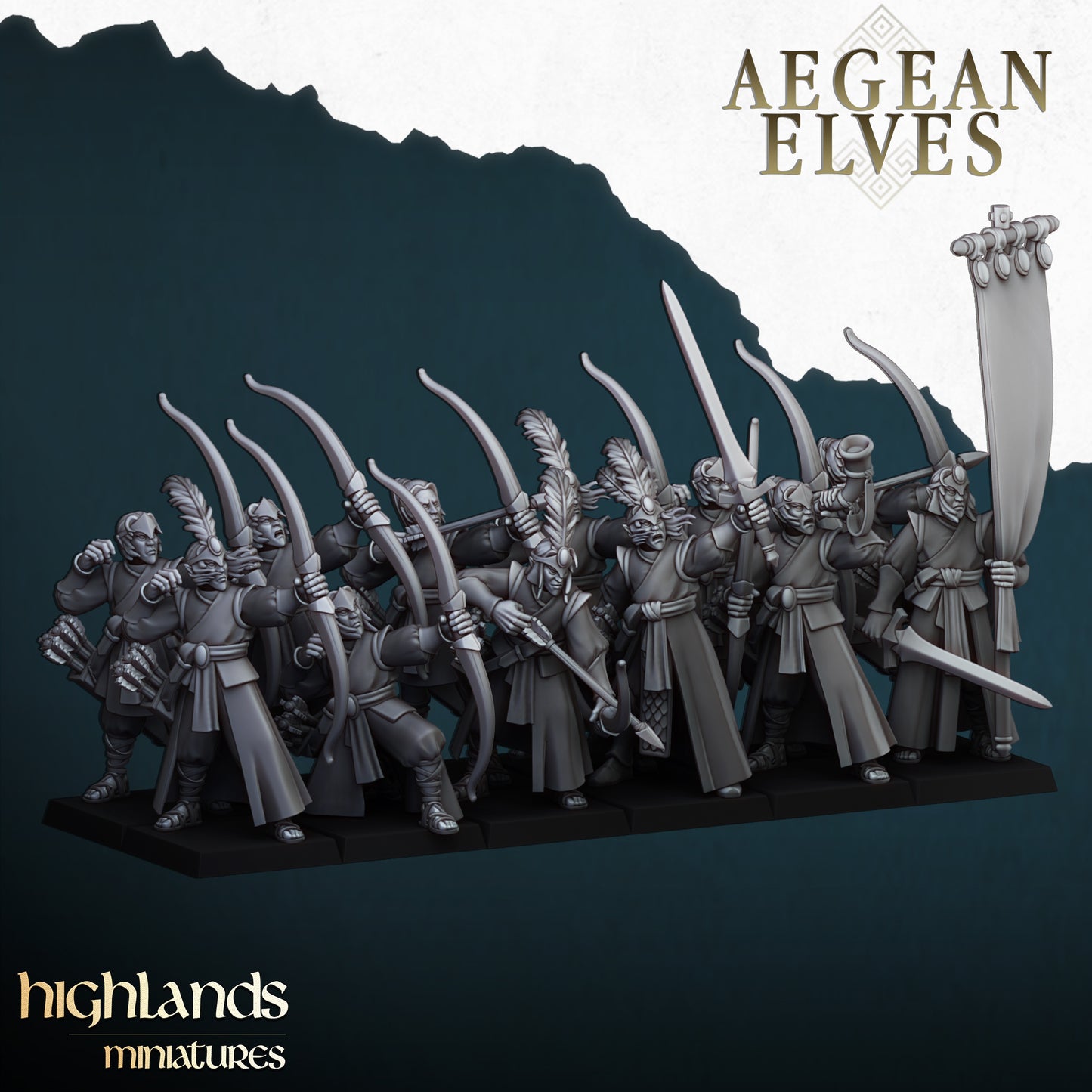 Aegean Elves Archer Core Units ( 6 oder 10 Miniaturen )