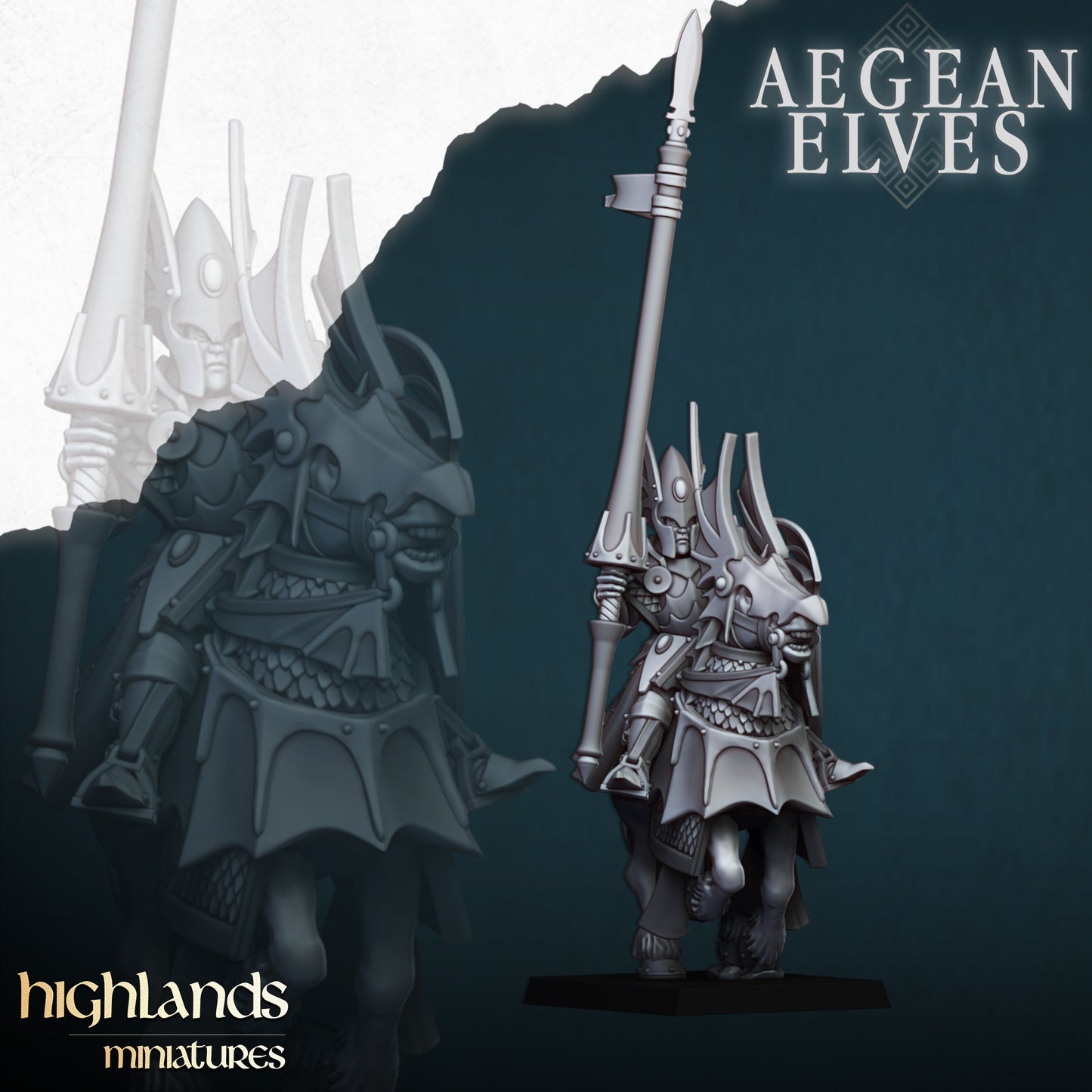 Aegean Elves Mounted Dragons ( 10 Miniaturen )