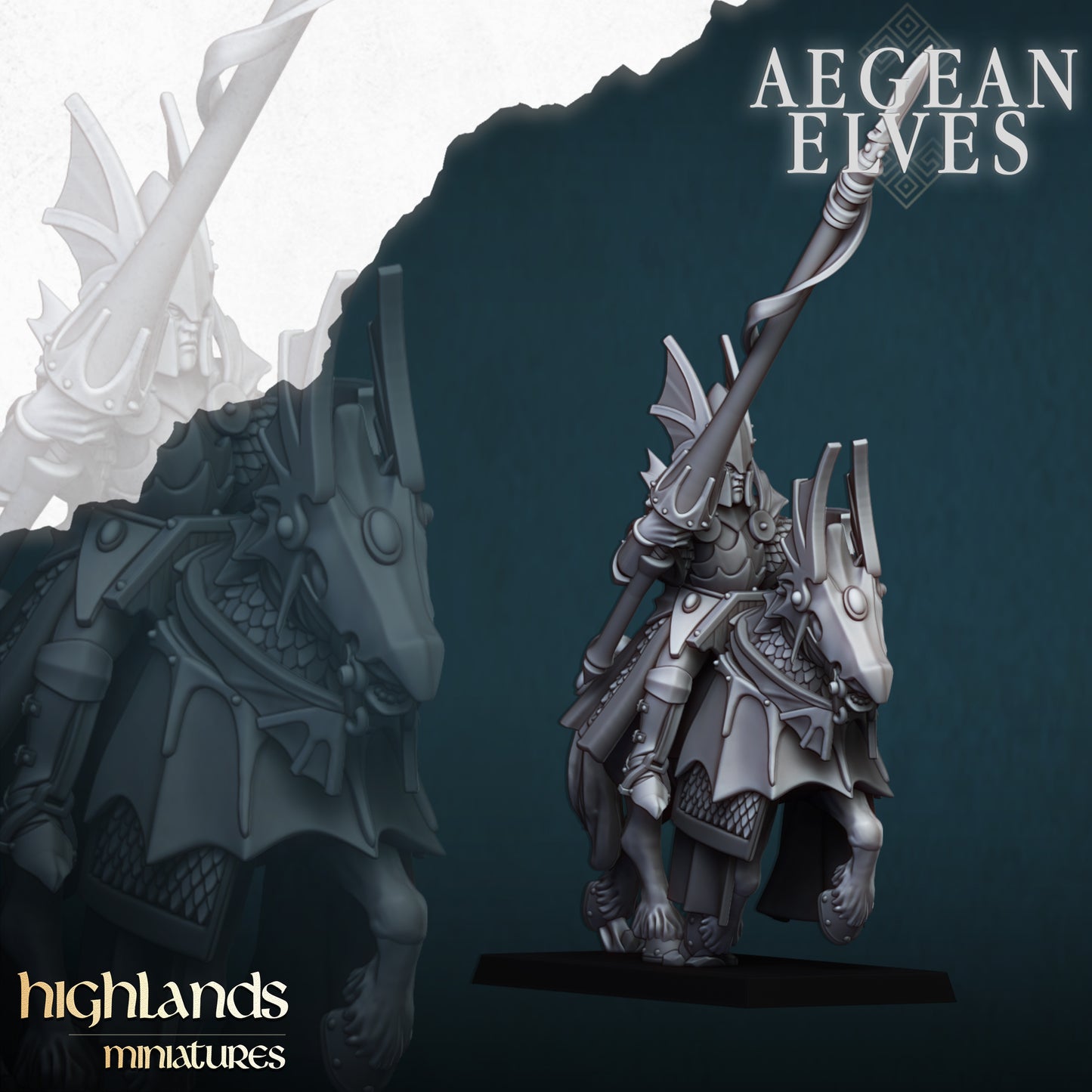 Aegean Elves Mounted Dragons ( 10 Miniaturen )