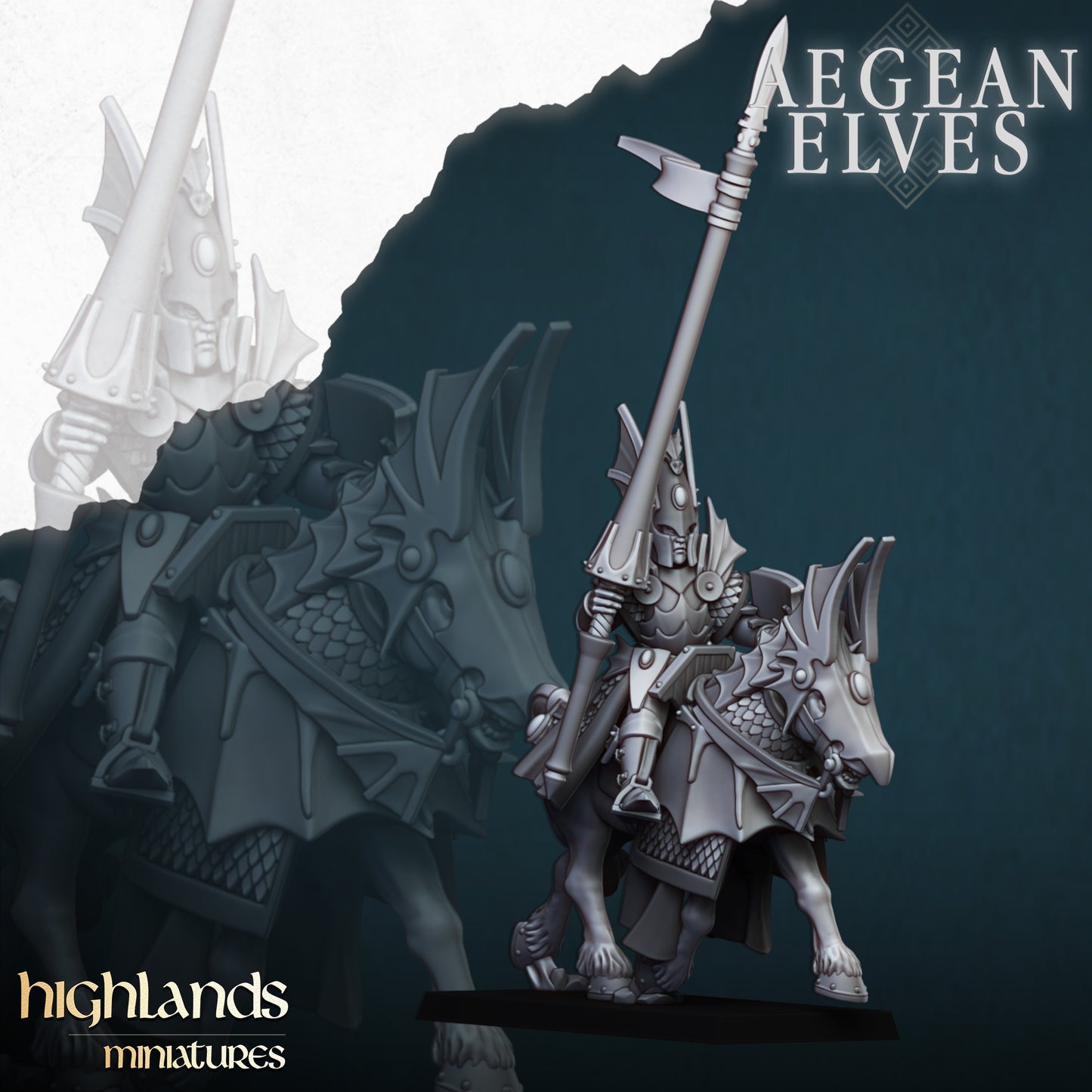 Aegean Elves Mounted Dragons ( 10 Miniaturen )