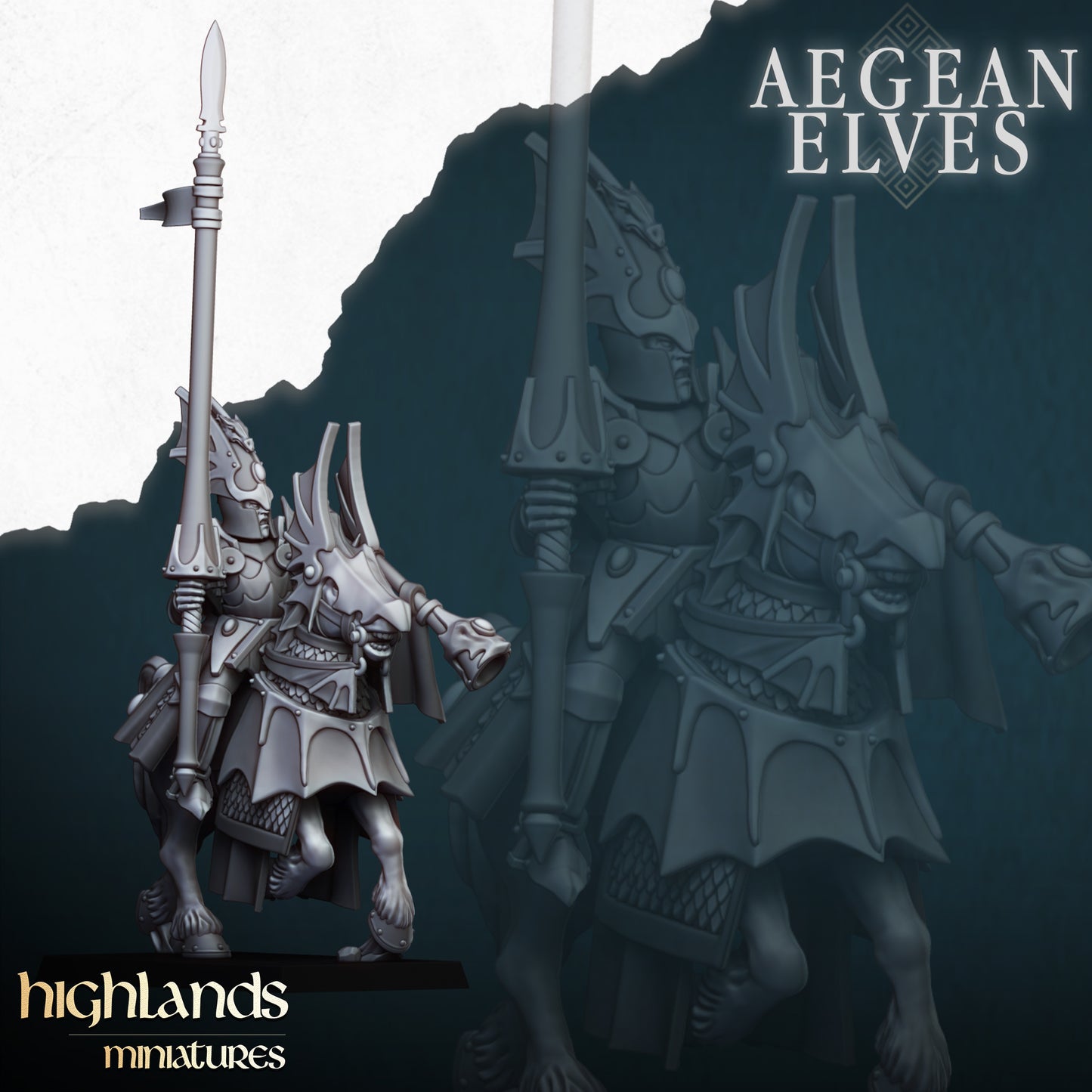 Aegean Elves Mounted Dragons ( 10 Miniaturen )