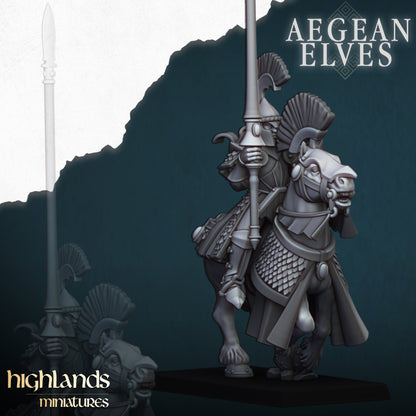 Aegean Elves Mounted Lances Core Units ( 5 Miniaturen )