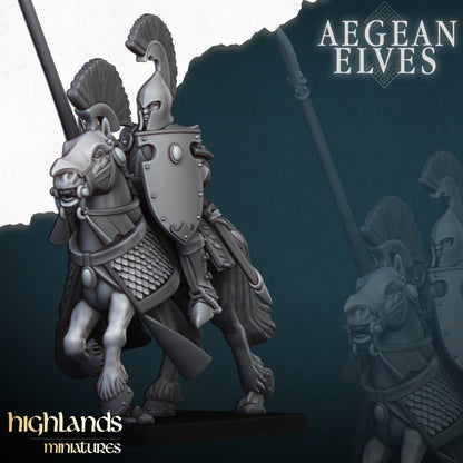 Aegean Elves Mounted Lances Core Units ( 5 Miniaturen )