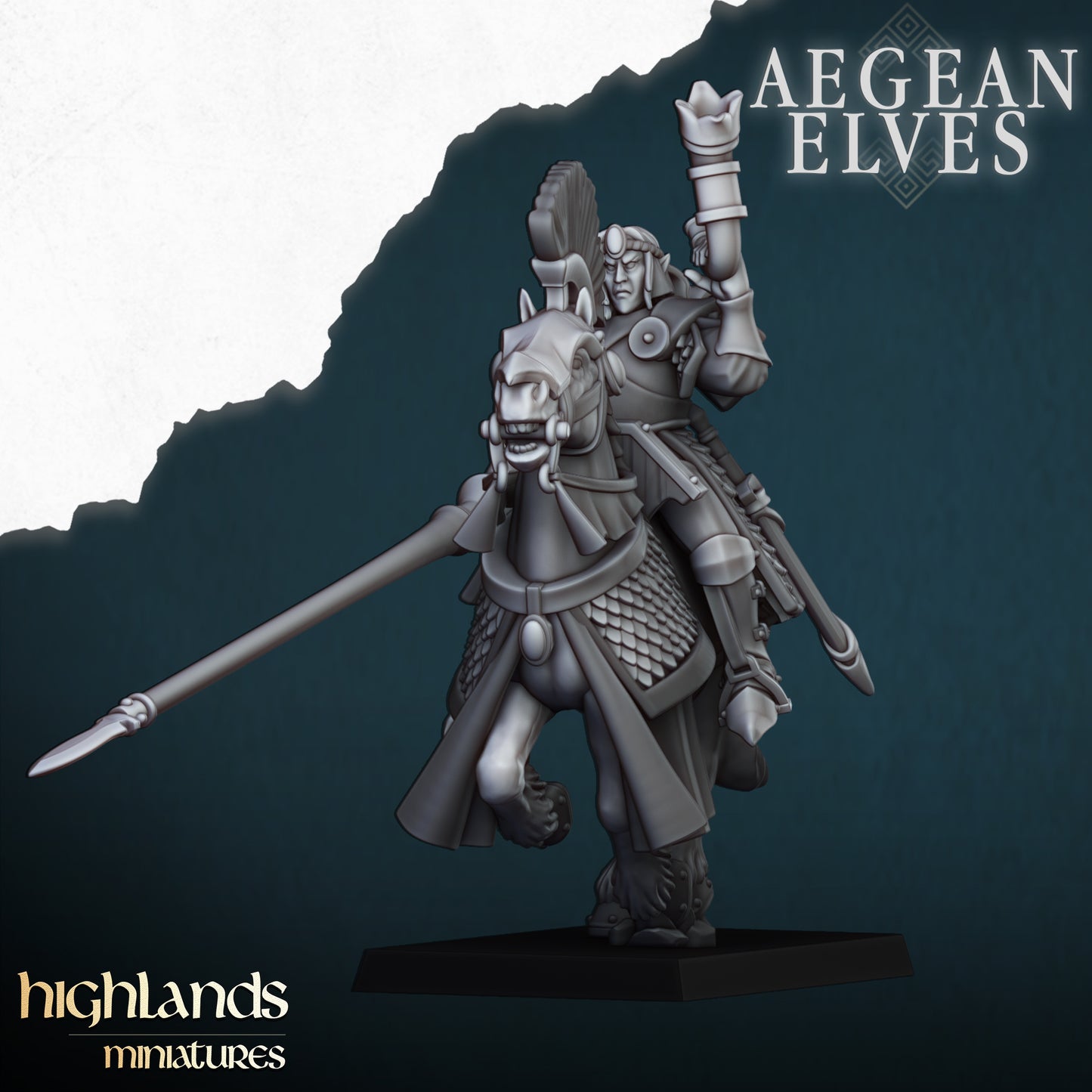 Aegean Elves Mounted Lances Core Units ( 5 Miniaturen )