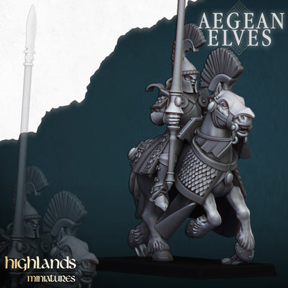 Aegean Elves Mounted Lances Core Units ( 5 Miniaturen )