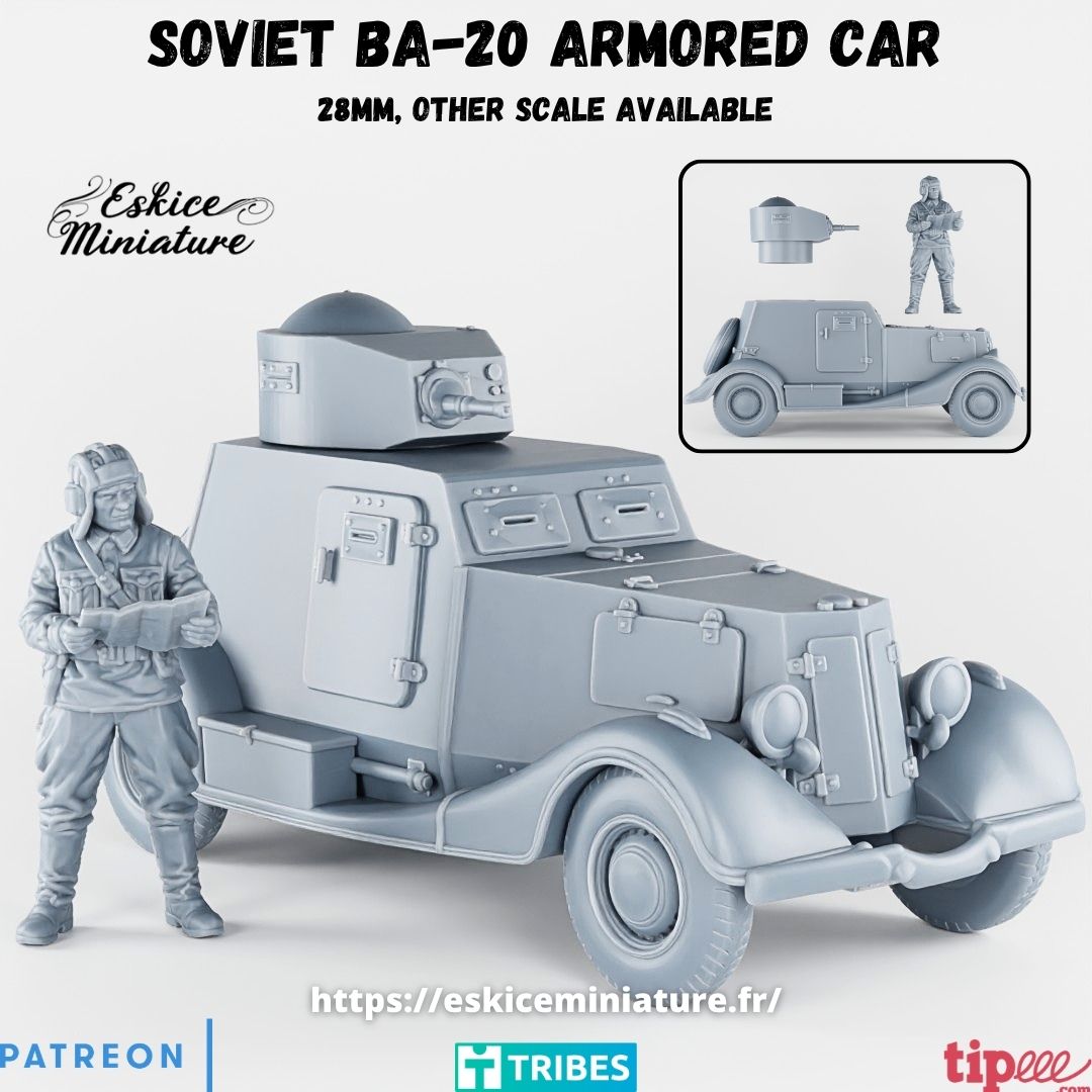Soviet BA-20 Armored Car