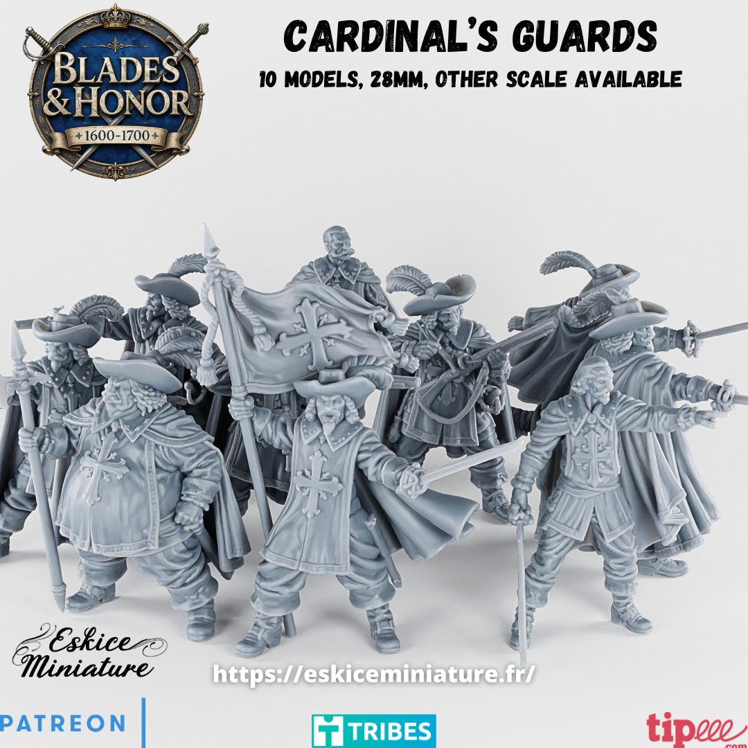 Cardinal's Guards (10 miniatures)