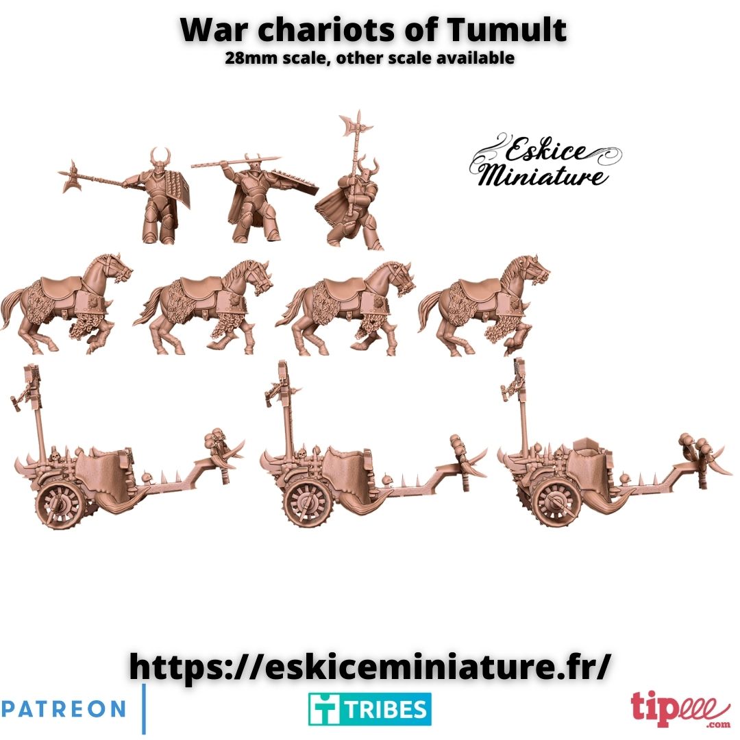 Chariots of Tumult ( 3 Streitwagen )