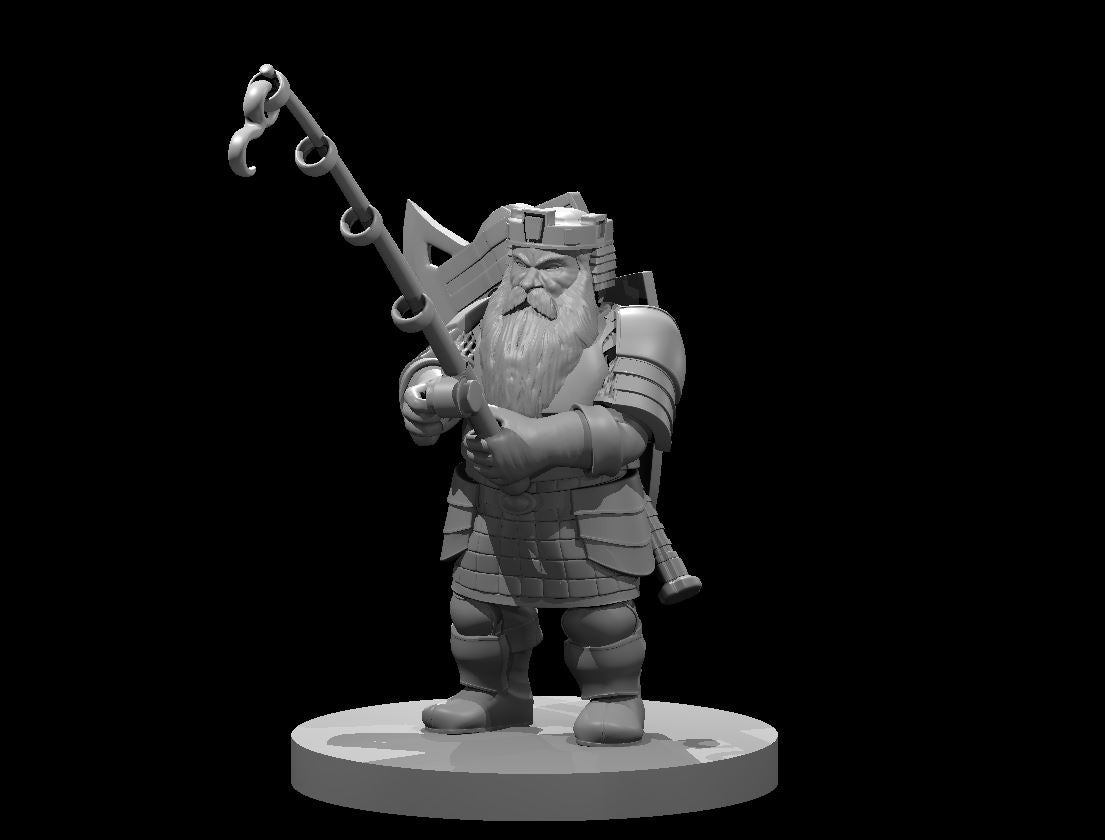 Dwarf Male Cleric Fishing