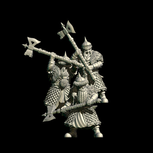Eastern Dwarves with Mattock ( 3 Miniaturen )