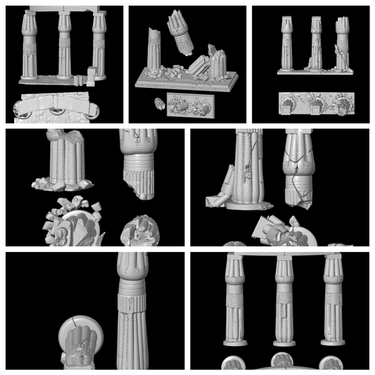 Egyptian columns (STL)