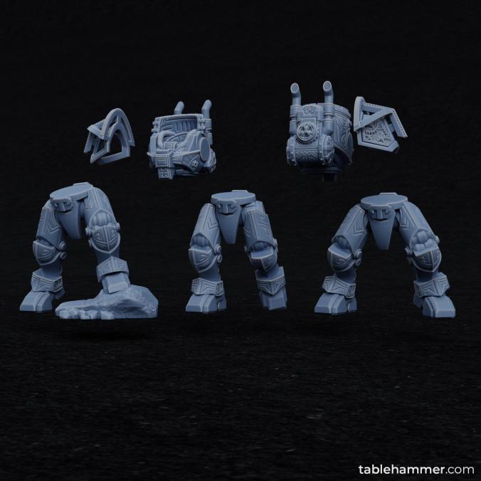 Space Dwarf Golem Mech ( 2 Miniaturen )