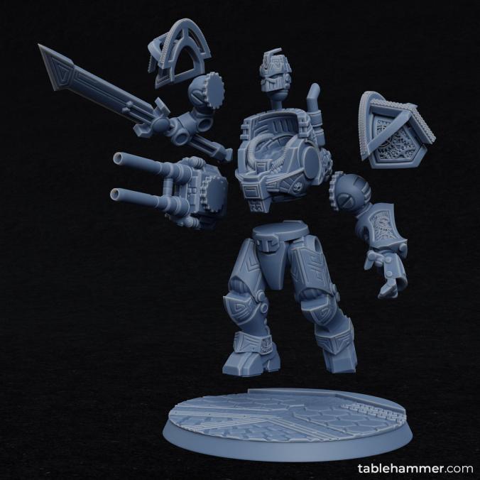 Space Dwarf Golem Mech ( 2 Miniaturen )