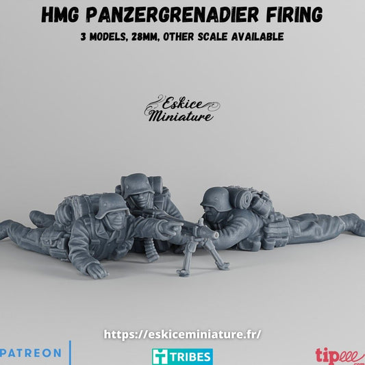HMG Panzergrenadier Firing Team ( 3 Miniaturen )