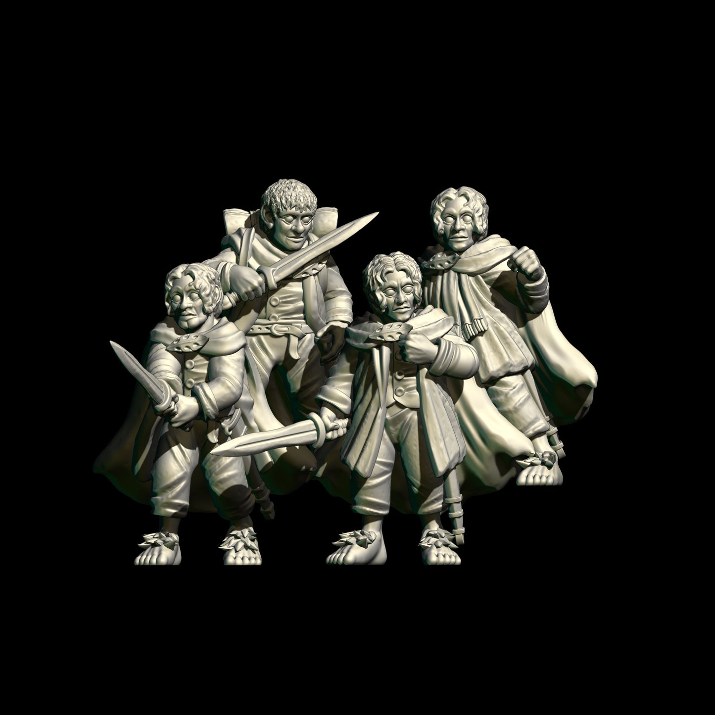 Halflings (  4 Miniaturen )