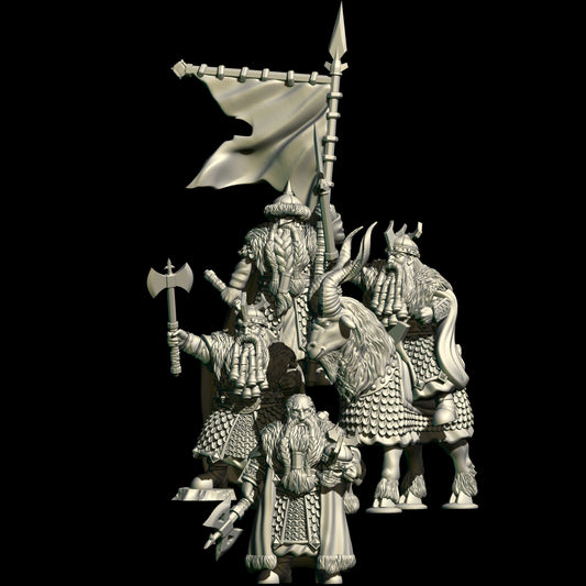 Eastern Dwarves Heroes ( 4 Miniaturen )