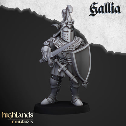 Knights of Gallia zu Fuß ( 11 Miniaturen )
