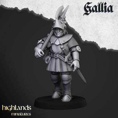 Knights of Gallia zu Fuß ( 11 Miniaturen )