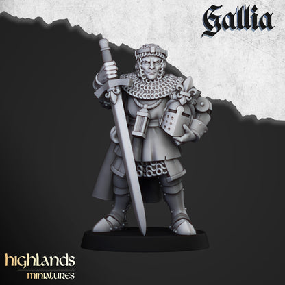 Knights of Gallia zu Fuß ( 11 Miniaturen )