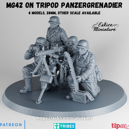 Panzergrenadier MG42 Team ( 4 Miniaturen )