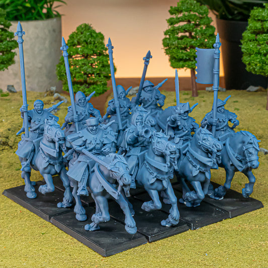 Mounted Men at Arms ( 8 Miniaturen )