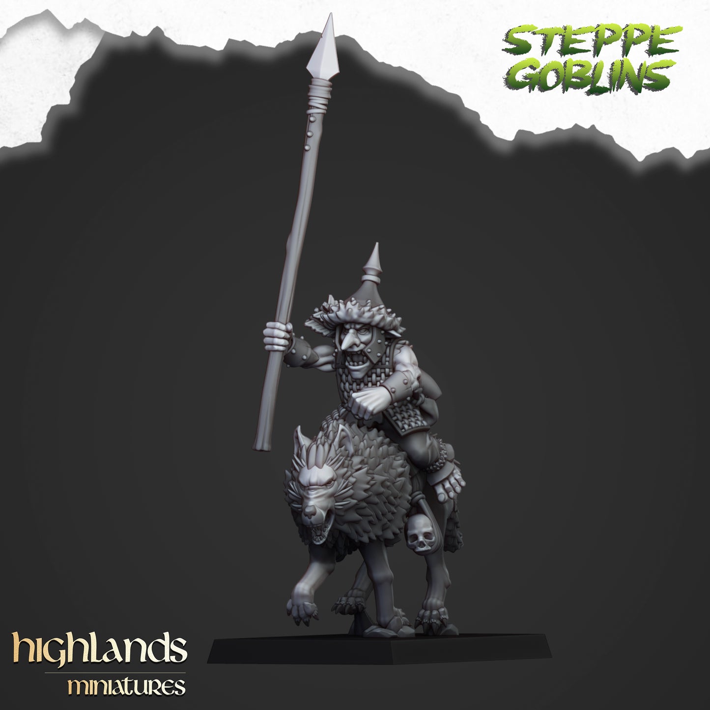 Mounted Steppe Goblin Core Units ( 5 Miniaturen )