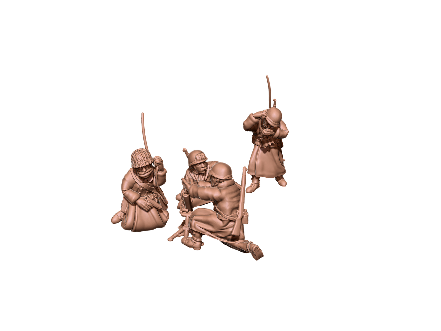 US Winter Mortar Crew ( 4 Miniaturen )