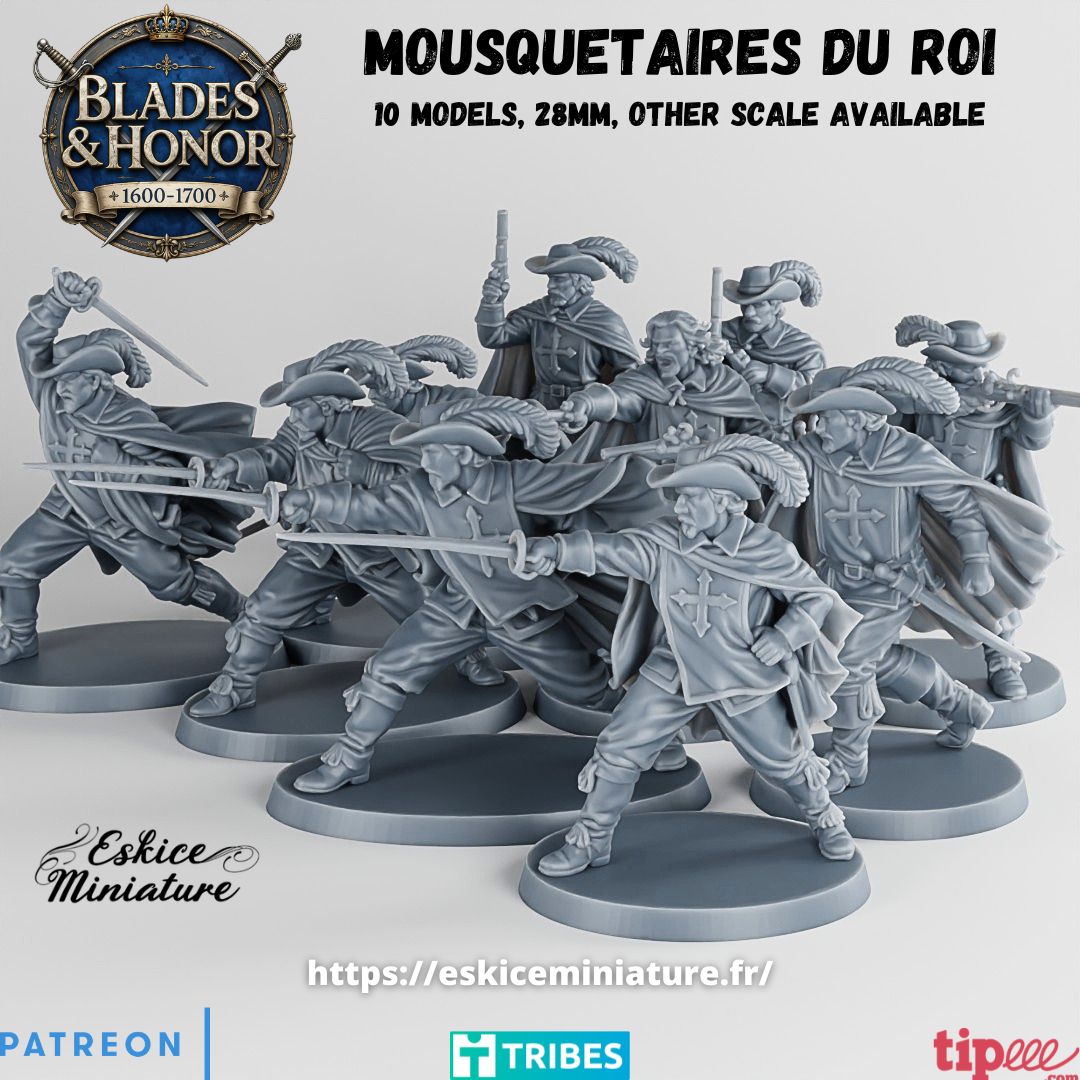 King's Musketeers ( 10 Miniaturen )