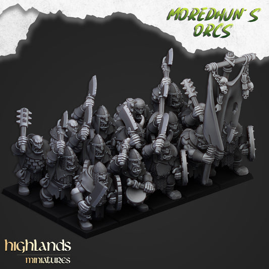 ORC WARRIORS WITH HAND WEAPONS ( 13 Miniaturen )