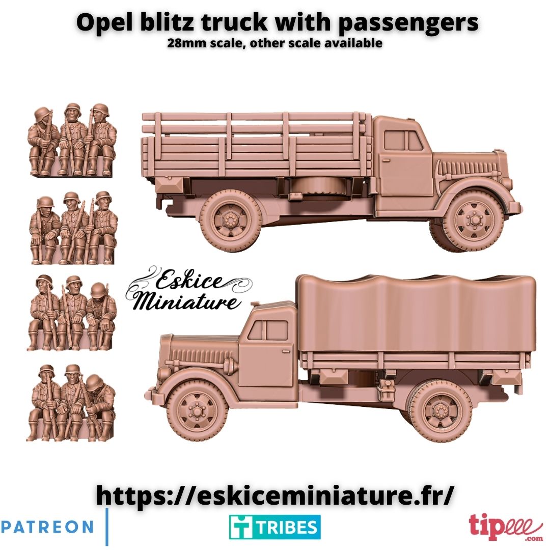 Opel Blitz ( 2 Miniaturen )