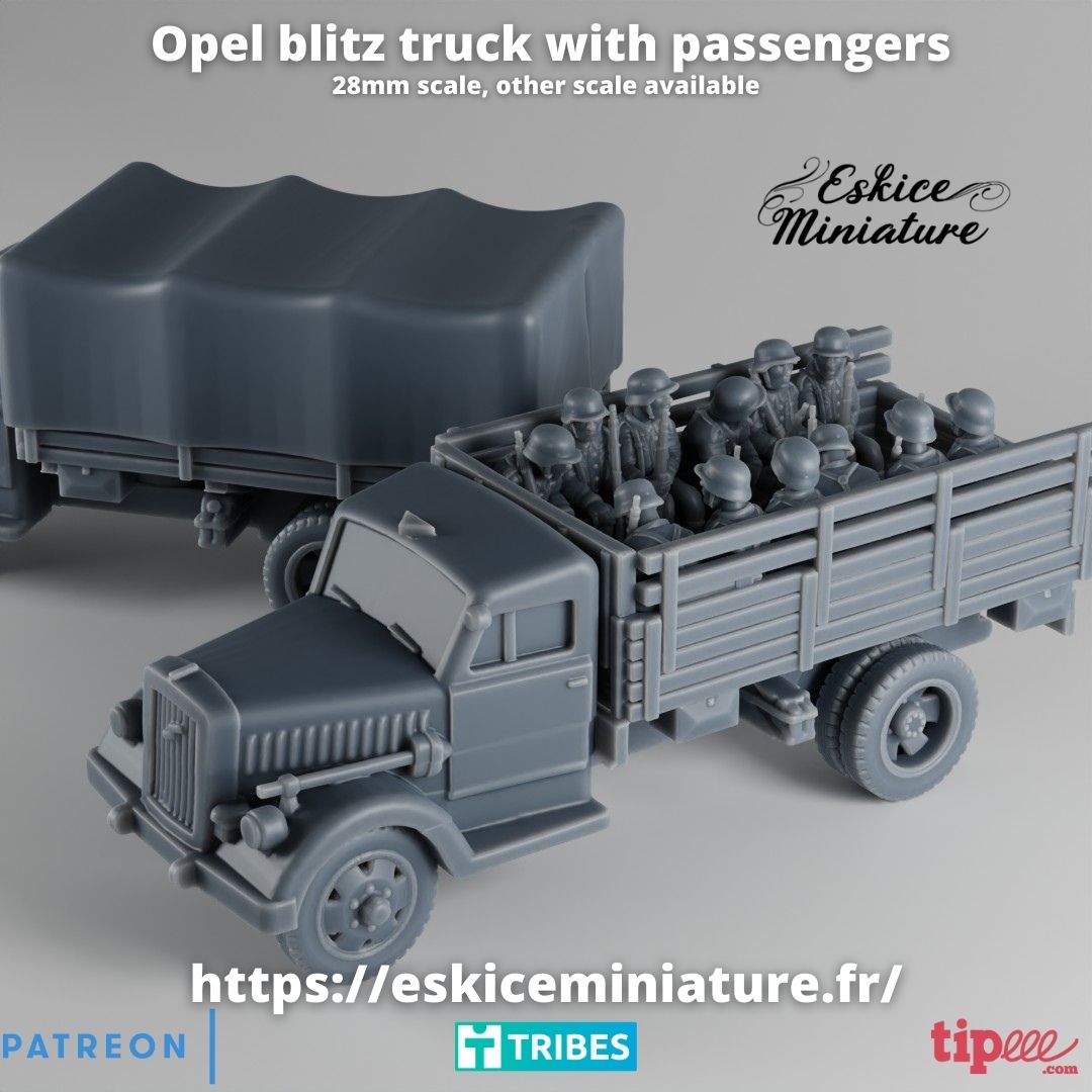 Opel Blitz ( 2 Miniaturen )